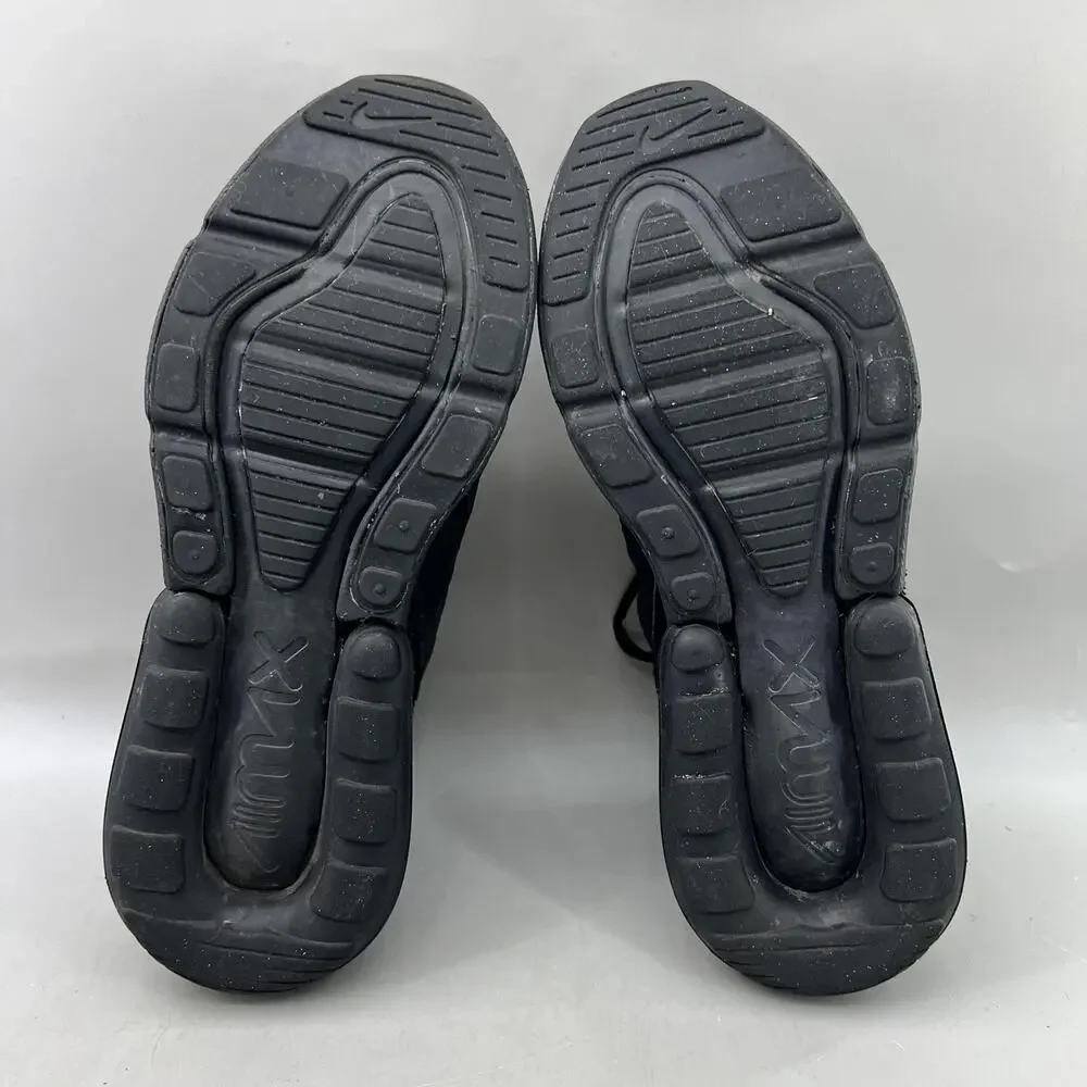 Nike Air Max 270 Running Shoes Women Size 8 Black Mesh Comfort Low Top Sneakers